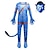 billige Barnekostymer-Avatar: Vannets vei Jake Sully Zentai-drakter Cosplay kostyme Maske Gutt Jente Film-Cosplay Kostyme+Maske Karneval Barnas Dag Trikot / Heldraktskostymer Maske