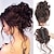tanie Koki-pazur niechlujny kok przedłużanie włosów klip faliste kręcone włosy kok clip in treski potargane updo pączek kok włosy syntetyczne sztuczne włosy kucyk dla kobiet dziewczyn