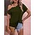 cheap Blouses &amp; Shirts-Women&#039;s T shirt Tee Black Yellow Army Green Asymmetric Plain Casual Short Sleeve One Shoulder Basic Regular S