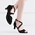 abordables Zapatos de baile latino-Mujer Zapatos de Baile Latino Zapatos de danza Rendimiento Escenario Interior Básico Tacones Alto Tacón Carrete Negro
