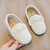 billiga Loafers och Slip-Ons för barn-Pojkar Flickor Loafers Dagligen Ledigt Skolskor PU Mateial som andas Lilla barn (4-7år) Småbarn (2–4 år) Skola Födelsedag Gåva Promenad Flätat band Svart Vit Gul Vår Sommar