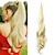 levne Culíky a copy-ukázat flexibilní ovinutí kolem culíku délka 32 palců syntetické prodloužení ohonu blond vlasy do culíku pro ženy každodenní použití