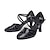 cheap Ballroom Shoes &amp; Modern Dance Shoes-Women&#039;s Ballroom Dance Shoes Modern Shoes Stage Indoor Professional Heel Glitter Splicing Flared Heel Black Silver Gold