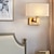 billiga Vägglampor för inomhusbelysning-led vägglampa modern tyg tyg skärm dubbelarm vägglampor säng vägglampor metall lampett 110-240v