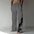 cheap Linen Pants-Men&#039;s Linen Pants Trousers Summer Pants Beach Pants Drawstring Side Pockets Elastic Waist Graphic Prints Feather Breathable Lightweight Daily Yoga For Vacation Casual Chinoiserie White Blue