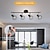 billiga Plafonder-led taklampa roterbar 4-vägs justerbar retro takspotlight svart metallburad skärm spotlight armatur för kök vardagsrum sovrum (inga glödlampor)