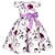 abordables Robes de fête-Enfants Fille Robe Robe de fête Fleur Manche Courte Utilisation Robe de baptême Noeud de cravate Princesse Polyester Midi robe soirée Eté Printemps 3-10 ans Rouge bordeaux Multicouleur Couleur bleue