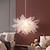 billige Klyngedesign-led pendel hvid mesh lysekrone moderne pendel bryllup stue stue pigeværelse soveværelse lysekrone personlighed kreativ romantisk belysning
