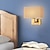 billige Indendørsvæglamper-led væglampe moderne stof stof skærm dobbelt arm væglamper sengelamper metal lampet 110-240v