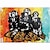 זול ציורי בעלי חיים-עבודת יד מצוירת בעבודת יד קיר ציור שמן מופשט ציור מודרני קוף גרפיטי ציור בד קישוט בית תפאורה בד מגולגל ללא מסגרת לא מתוח