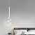 billige Vedhængslys-led pendel spiral soveværelse sengelampe droplight, moderne minimalistisk spisestue bar justerbar lang linje hardware pendel, 13w-led sort/hvid loftslampe