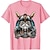 voordelige nieuwigheid grappige hoodies en t-shirts-Vikingen Kat krijgers T-Shirt Anime Klassiek Street Style Voor Voor Stel Voor heren Dames Volwassenen Heet stempelen Casual / Dagelijks
