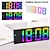 cheap Radios and Clocks-Digital Alarm Clock Color Font LED Display Bedroom Electronic Desktop Alarm Clock