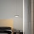 abordables Suspension-suspension led 20cm 1 lumière anneau design cercle dimmable aluminium finitions peintes style moderne luxueux salle à manger chambre lampes suspendues 110-240v uniquement dimmable avec télécommande