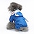 tanie Ubrania dla psów-Płaszcz przeciwdeszczowy dla psa w truskawkowy wzór Czworonożny odblaskowy płaszcz przeciwdeszczowy dla zwierząt kaczka Płaszcz przeciwdeszczowy dla psa