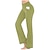 cheap Women&#039;s Active Pants-Women&#039;s Yoga Pants Side Pockets Wide Leg High Waist Yoga Fitness Gym Workout Bottoms Dark Grey Navy Black Spandex Sports Activewear High Elasticity