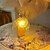 זול מנורת קריאה-מנורות ליד המיטה דקורטיביות קריסטל usb מופעלות לחדר שינה/חדר בנות