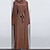 tanie Arabski muzułmanin-Damskie Sukienka Abaya Religijne Arabski saudyjski Arabskie muzułmański Ramadan Doroślu Płaszcz Sukienka