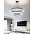 preiswerte Pendelleuchte-LED-Kronleuchter Ring Kreisdesign 40+60+80cm 3-flammiger dimmbarer LED-Stufen-Kronleuchter