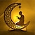 baratos Iluminação Noturna &amp; Decoração-decoração do ramadã luz noturna eid mubarak estrela da lua ornamentos de madeira para casa islã decoração muçulmana festival do ramadã presente de festa 2023