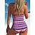 cheap One-Pieces-Women&#039;s Swimwear One Piece Plus Size Swimsuit Leaf Geometic Printing Pink Rose Red Gray Bodysuit Bathing Suits Beach Wear Summer Sports