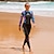 お買い得  ウェットスーツとダイビングスーツ-SBART 女性用 フルウェットスーツ 3mm SCR ネオプレン ダイビングスーツ 保温 防風 UPF50+ マイクロエラスティック フルボディー バックファスナー 膝パッド - 水泳 潜水 サーフィン スキューバ 純色 冬 春 夏