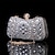 cheap Clutches &amp; Evening Bags-Women&#039;s Girls&#039; Clutch Evening Bag Clutch Bags Alloy 2 Pieces Purse Set Party / Evening Bridal Shower Wedding Party Glitter Crystals Solid Color Geometric Rhinestone Silver Transparent Champagne