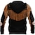 baratos moletons masculinos com zíper-Homens Full Zip Hoodie Jaqueta Marron Com Capuz Tribal Estampas Abstratas Zíper Imprimir Desportos e Ar livre Diário Esportes Impressão 3D Roupa de rua Designer Casual Primavera &amp; Outono Roupa