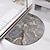 billige Absorberende baderomsteppe-kiselgur badematte halvsirkel marmor superabsorberende toalettdør hurtigtørkende fotmatte inngangsdørmatte sklisikker matte