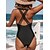 cheap One-Pieces-Women&#039;s Swimwear Normal One Piece Swimsuit Leopard Printing Black Bodysuit Bathing Suits Beach Wear Summer Sports