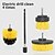cheap Power Tools Accessories-4pcs Electric Drill Brush Scrubber Set, Cleaning Brush Detailing Brush, Auto Tires Cleaning Tools For Bathroom Tile Kitchen