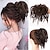 billige Chignons (nakkeknude)-rodet hår knold pjusket opsat hår scrunchies forlængelse med elastisk gummibånd rodet hår tilbehør hårstykker til kvinder