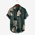 cheap Men&#039;s Shirts-Men&#039;s Shirt Summer Hawaiian Shirt Striped Graphic Prints Turndown Green Outdoor Street Short Sleeves Button-Down Print Clothing Apparel Tropical Fashion Hawaiian Designer