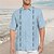 cheap Men&#039;s Shirts-Men&#039;s Shirt Summer Hawaiian Shirt Graphic Prints Geometry Turndown White Pink Blue Khaki Outdoor Street Short Sleeves Button-Down Print Clothing Apparel Linen Sports Fashion Streetwear Designer