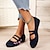 cheap Women&#039;s Flats-Women&#039;s Flats Plus Size Comfort Shoes Daily Summer Embroidery Flat Heel Round Toe Casual Minimalism Tissage Volant Loafer Wine Black Dark Blue