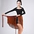 cheap Latin Dancewear-Latin Dance Skirts Leopard Print Printing Fringed Tassel Women‘s Performance Training High Polyester