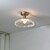 Недорогие Потолочные светильники-полуутопленный потолочный светильник, медный, 20 см, стеклянный абажур, потолочный светильник, светильник, освещение 110-240 В