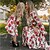 cheap Dresses and Jumpsuits-Mommy and Me Dresses Cotton Floral Causal White Long Sleeve Midi Mommy And Me Outfits Daily Matching Outfits