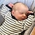 voordelige Reborn-poppen-49 cm pasgeboren baby pop reborn loulou in slaap zacht knuffelig lichaam levensechte 3d huid met zichtbare aderen hoge kwaliteit handgemaakte pop