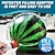 cheap Outdoor Fun &amp; Sports-Swimming Children Adult Multiplayer Underwater Toys Creative Watermelon Bouncy Ball Simulation Watermelon Rubber Ball Pool Gam