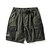 cheap Men&#039;s Shorts-Men&#039;s Cargo Shorts Shorts Drawstring Elastic Waist 6 Pocket Patchwork Camouflage Comfort Wearable Knee Length Casual Daily Holiday 100% Cotton Basic Sports Blue Green