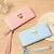 cheap Wallets-Women&#039;s Wallet Coin Purse Mobile Phone Bag Credit Card Holder Wallet PU Leather Shopping Daily Zipper Waterproof Breathable Durable Solid Color Bean Paste Black Pink