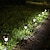 tanie Światła ścieżki i latarnie-4 szt. Słoneczne oświetlenie ścieżki zewnętrzne oświetlenie ogrodowe led na patio kolor zintegrowana lampa podziemna ze stali nierdzewnej lampa trawnikowa lampka nocna lampa dekoracyjna na przyjęcie