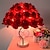 abordables Lampes de Table-Romantique rose fleur led lampe de table style européen fête de mariage pour fille chambre chevet veilleuse décoration cadeau éclairage de vacances