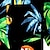 olcso férfi tábori ingek-Férfi Ing Hawaii ing Grafikai nyomatok Pálmafa Papagáj Térfogatcsökkenés Zöldesfekete Hétköznapi Hawaii Rövid ujjú Nyomtatott Gomb lefelé Ruházat Tropikus Divat Utcai sikk Hawaii