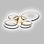 billige Taklamper med dimming-led taklys sirkel design 80cm taklampe moderne kunstnerisk metall akryl stil trinnløs dimming soverom malt finish lys 110-240v kun dimmes med fjernkontroll