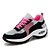 cheap Women&#039;s Sneakers-Women&#039;s Sneakers Plus Size Platform Sneakers Outdoor Athletic Color Block Flat Heel Round Toe Sporty Casual Minimalism Running Walking Canvas Lace-up claret Black Red Gray Pink