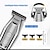 cheap Shaving &amp; Hair Removal-Kemei Hair Clipper Beard Trimmer Professional for Men Adjustable Speed LED Digital Carving Clippers Electric Razor KM-5027