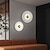 billige Indendørsvæglamper-led væglamper dæmpbar cirkeldesign kobber indendørs væglamper til soveværelse badeværelse entre døråbning trappe 110-240v