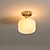 levne Vestavná světla-polozapuštěné stropní světlo mramorové vintage průmyslové mini 18cm kulaté čiré skleněné koule polozapuštěné stropní světlo